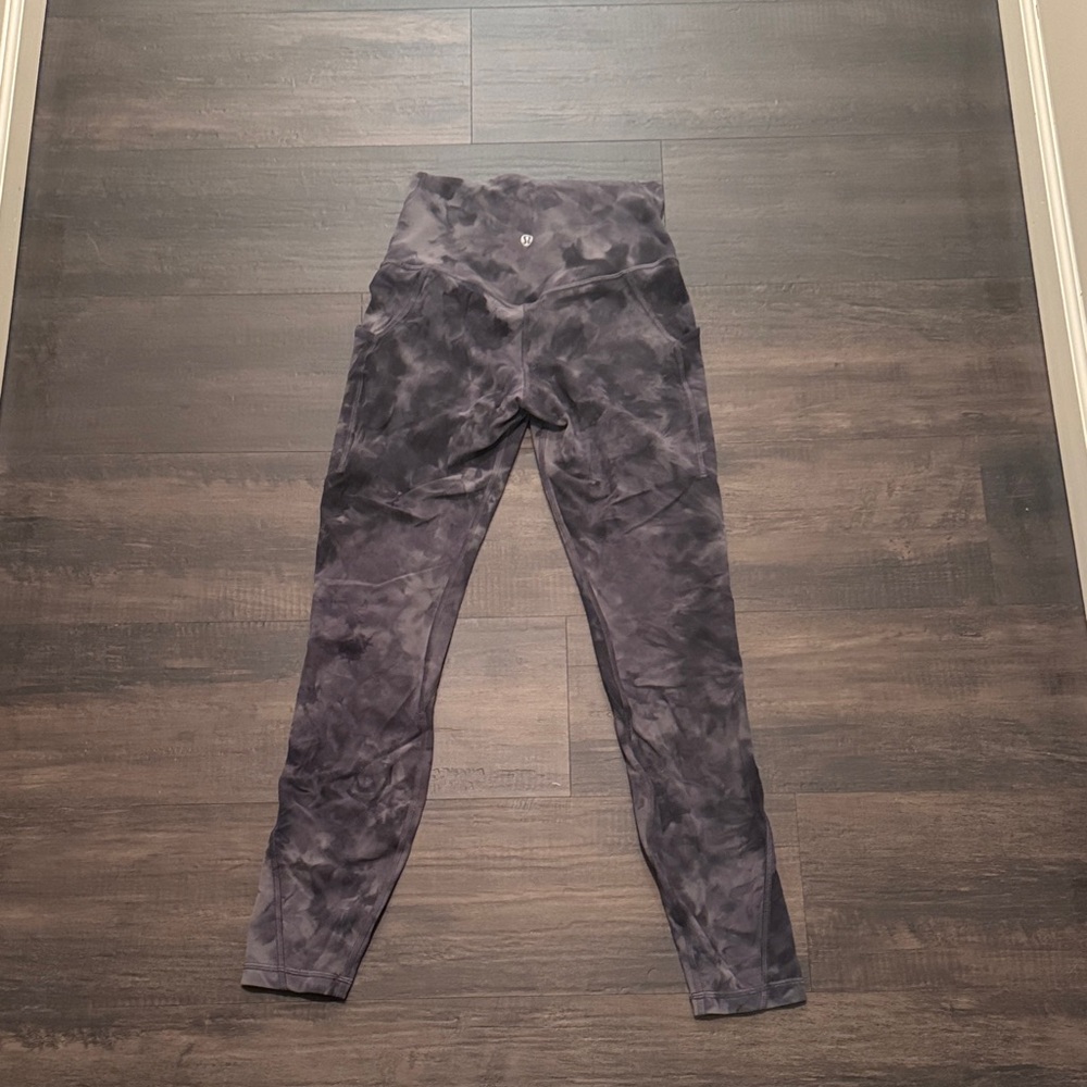 lululemon athletica Black Tie-Dye Leggings
